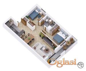 Trosoban stan u novogradnji! Sa PDV-om!