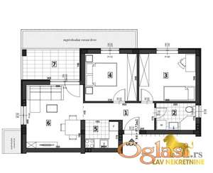 NOVI SAD - VETERNIČKA RAMPA - 56.00 m2