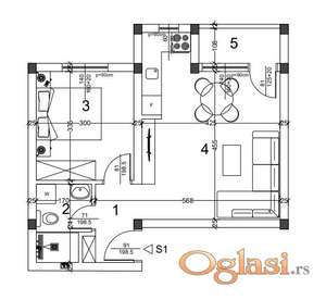 Odličan dvosoban stan! Sa pdv-om! Veternik!