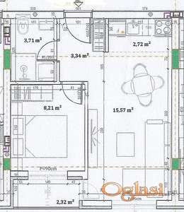 Veternik-Jednoiposoban stan 42 m2 u Izgradnji-065/385 8880