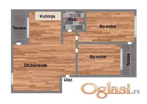 Trosoban stan od 75m2 - Mišeluk, Petrovaradin