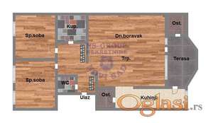 Odličan trosoban stan, na izuzetnoj lokaciji u neposrednoj blizini Spensa!