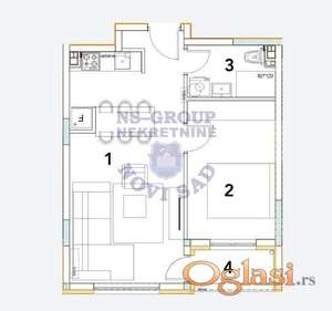 Na prodaju dvosoban stan u izgradnji u Vrdniku