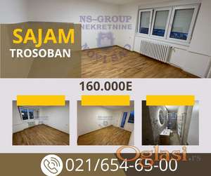 KOMPLETNO RENOVIRAN TROSOBAN STAN KOD SAJMA!