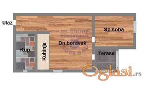 Jednoiposoban stan u izgradnji na Adicama