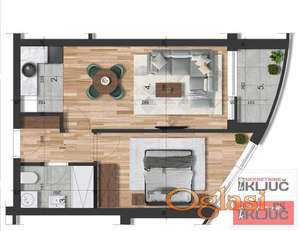 TELEP, 45m2, Dvosoban sa pdv, Izgradnja