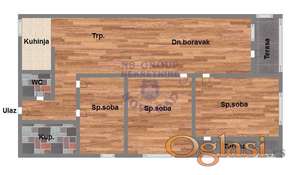 Četvorosoban stan na Socijalnom 87m2