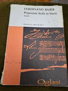 Ferdinand Bajer, Pripremna škola za klavirski.