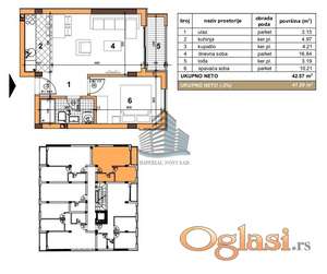 43m² – 118.350€ Liman 5 sa pdvom 10186