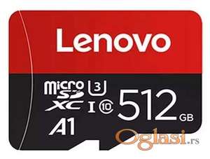 Lenovo 512 GB Micro SD/XC/TF Card A1/U3/Class 10 - Memorijska Kartica