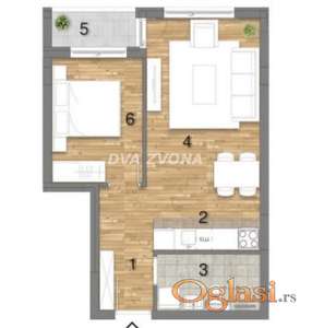 NOV, MODERAN STAN NA TELEPU – 41.73 m², 2.0,  DRUGI SPRAT