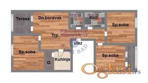 Odličan četvorosoban stan u izgradanji u Veterniku, 112m2!