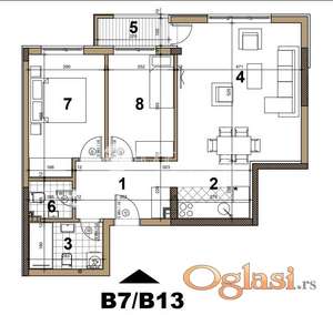 NOVI SAD - PODBARA - 69.55 m2