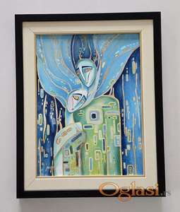 Ulje na platnu - Kod ljubavi, prelepa slika!