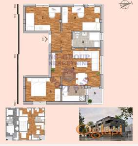 Cetvorosoban, 64m2 Telep