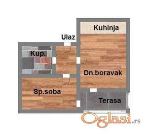 Dvosoban u izgradnji! Somborski bulevar!