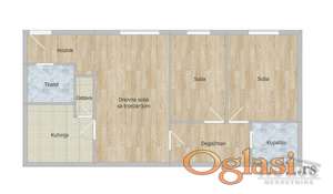 STAN - NOVI SAD - CENTAR - 62m2 - 174020 evra