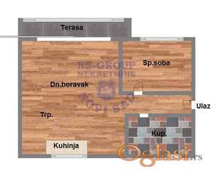 ODLICNO PROJEKTOVAN TROSOBAN U POUZDANOJ IZGRADNJI!