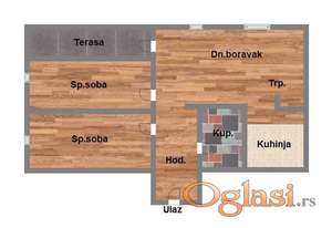 trosoban stan 71m2 telep izgradnja