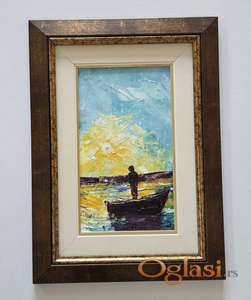 Ulje na platnu - Covek i horizont