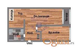 Četvorosoban stan na Adicama,88m2