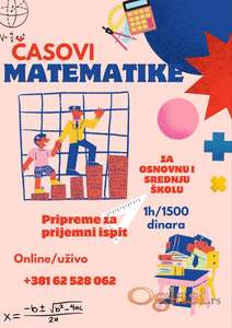 PRIVATNI ČASOVI MATEMATIKE ZA OSNOVNU I SREDNJU ŠKOLU BEOGRAD VOŽDOVAC