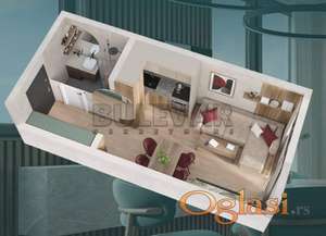 Vrnjačka banja,odlična novogradnja, blizina akva parka, garsonjera, 23m2