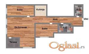 Odličan dvoiposoban stan na Somborskom Bulevaru!