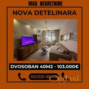 Na prodaju dvosoban stan od 40m2 na Novoj Detelinari