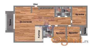 VRHUNSKI KVALITET - 89m2 - PDV - Slepa ulica