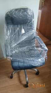 Ekstra moderna stolica Custom Plava Direktorski stil
