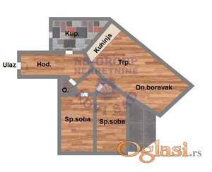 Dvosoban stan u izgradnji sa PDV-om Telep