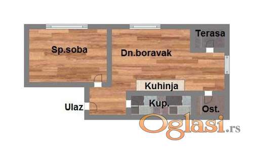 Dvosoban  68.390e IMA POVRAT PDV-A