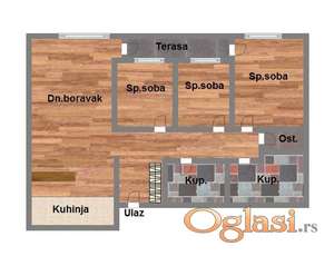 Adice, dvosoban, 44m2