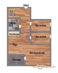 Dvoiposobni stan u Petrovaradinu, 54m2