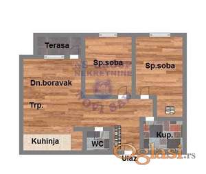 Trosoban 58m2 Bulevar Patrijarha Pavla