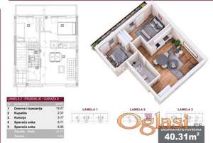 Veternik-Jednoiposoban stan 40 m2 u Prizemlju-065/385 8880