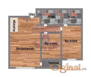 Trosoban, 62m2 Zeleznicka Stanica