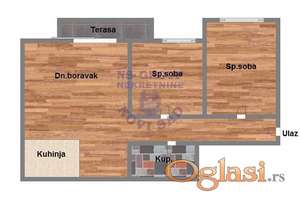 Trosoban, 61m2 Stara Detelinara