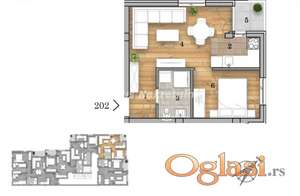 Na prodaju dvosoban stan – 36,91 m², Novi Sad