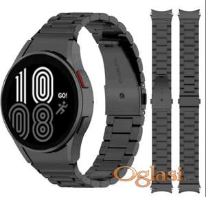 Crna metalna klasicna narukvica Samsung watch 4/5/5pro