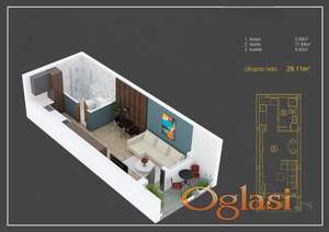 U ponudi garsonjera u izgradnji