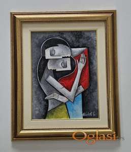 Ulje na platnu - Zagrljaj tisine