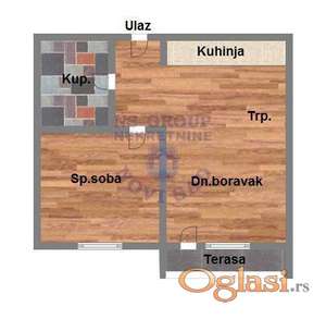 Dvosoban stan u izgradnji Podbara