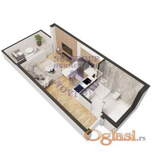 Garsonjera, 15m2 gratis terase !