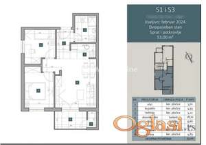 Adice-Naša Preporuka-Jednoiposoban stan 35 m2+terasa 45 m2 na Top lokaciji-065/385 8880