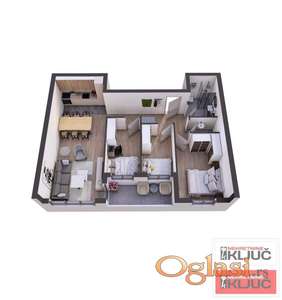 PETROVARADIN, 75m2, Troiposoban, Izgradnja