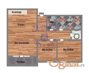 Trosoban stan na Podbari u izgradnji,63m2