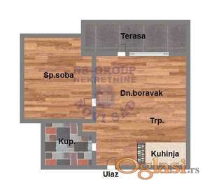 Dvosoban stan u Sremskoj Kamenici, 45m2