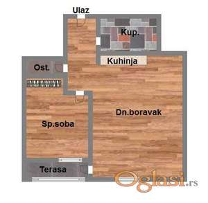 Odličan dvosoban stan Telep